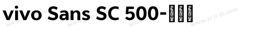 vivo Sans SC 500字体转换